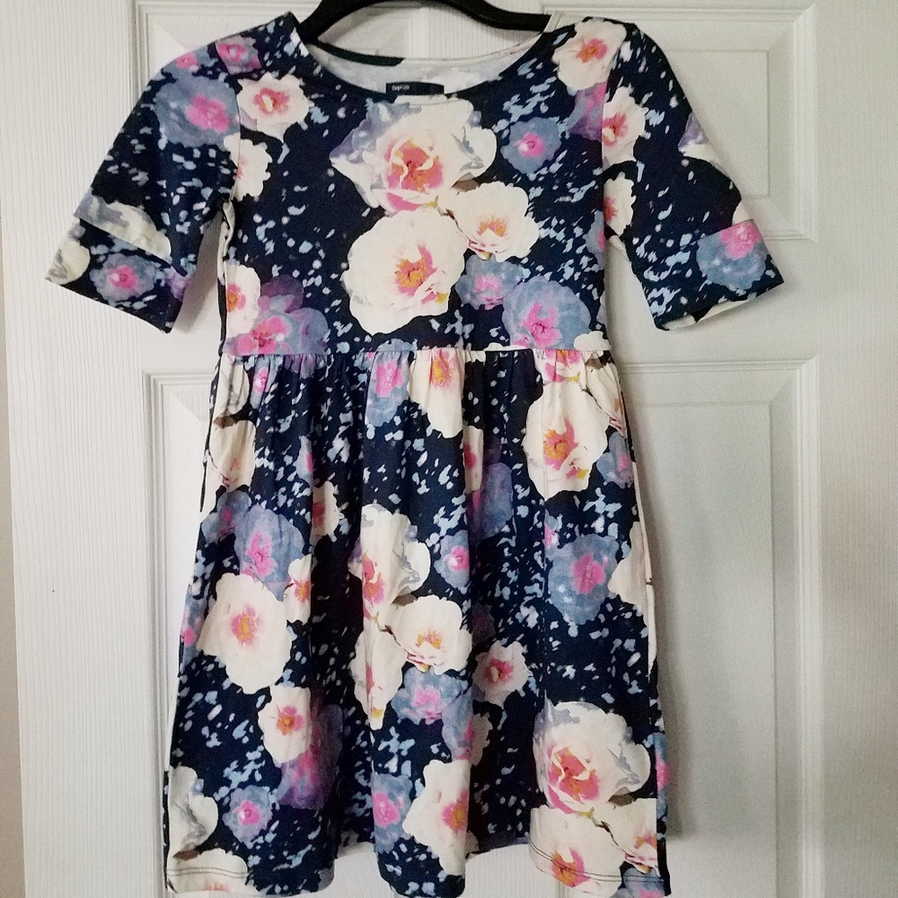 GAP Floral Dress, Girl's Medium (8)